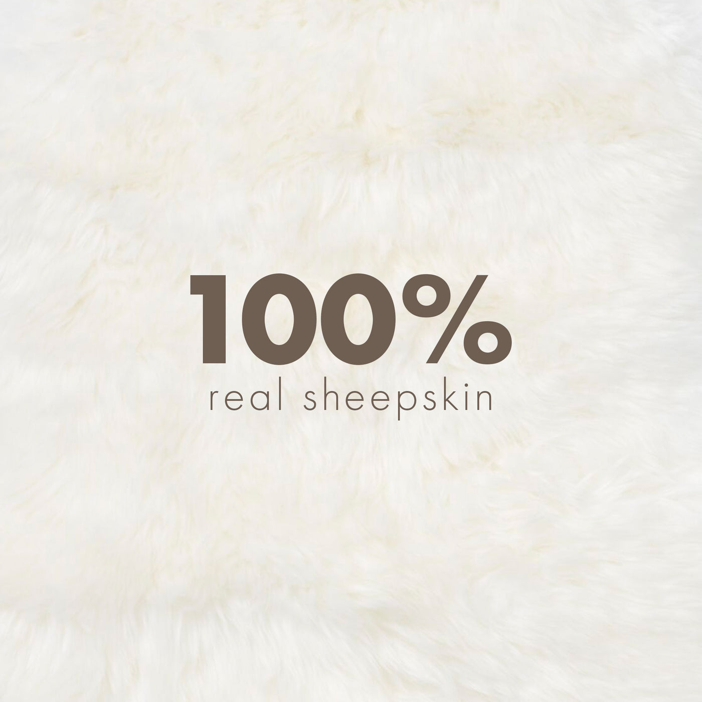 Merino Sheepskin Dyed New Zealand approx. 35 in - Ivory