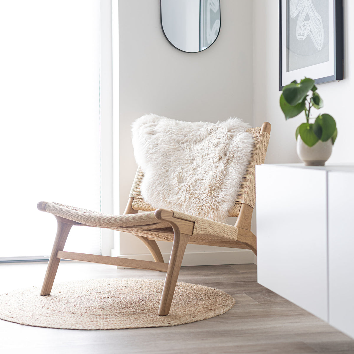 Nordic Longwool Sheepskin · Single - Linen
