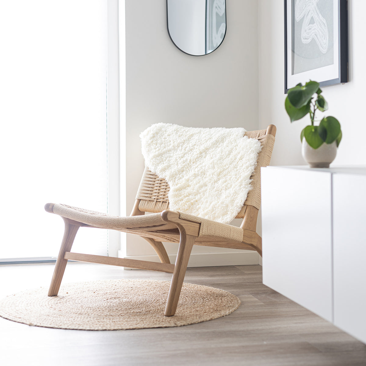 Nordic Curly Sheepskin · Single - Ivory