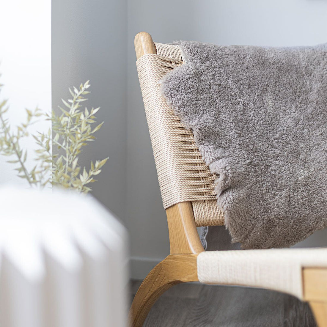 Nordic Sheepskin Set approx. 35 in each - Curly Grey
