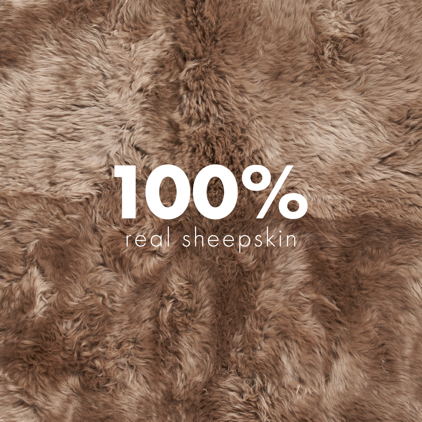 Merino Sheepskin Rug Long Wool 67x43 in - Taupe