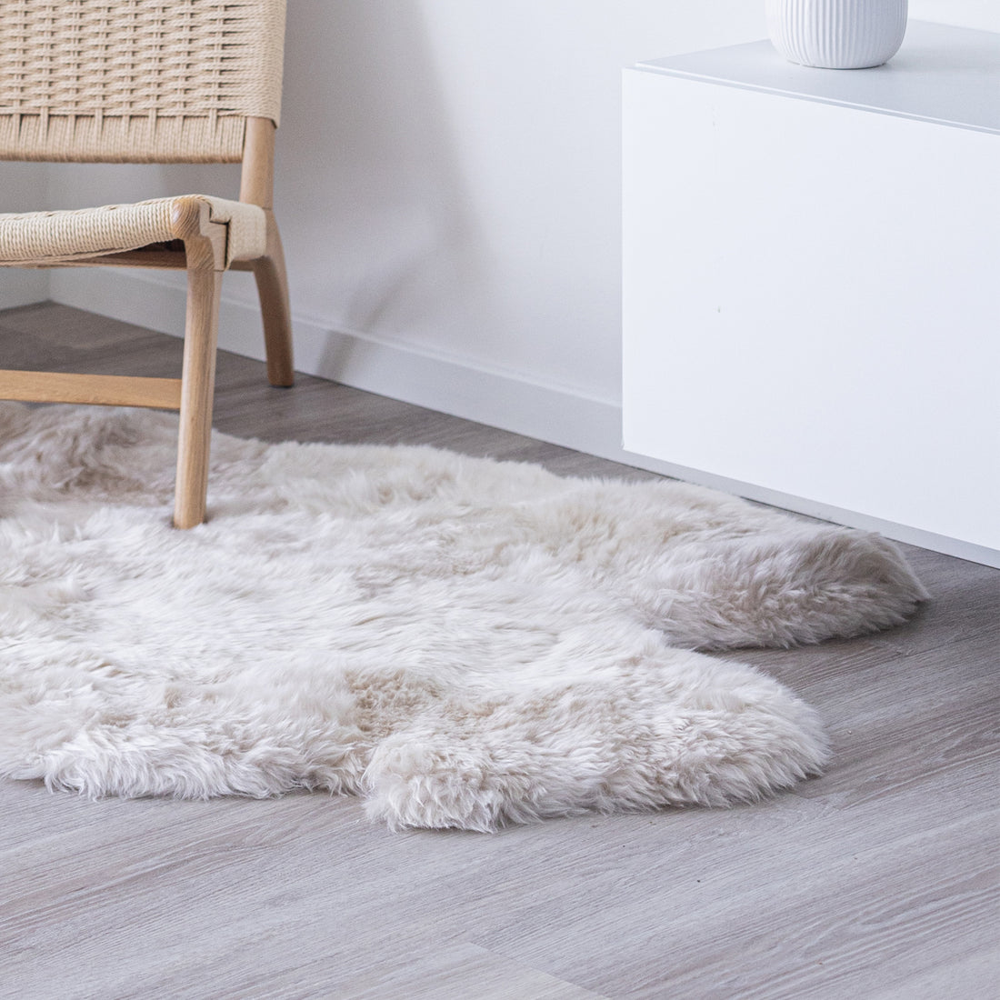 Merino Sheepskin Rug | Long Wool | 67x43 in
