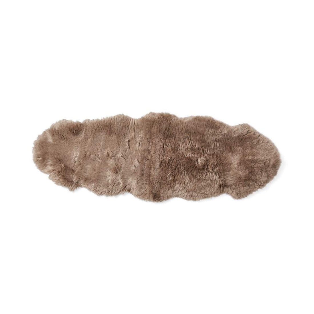 Merino Double Sheepskin Long Wool 67x24 in - Taupe