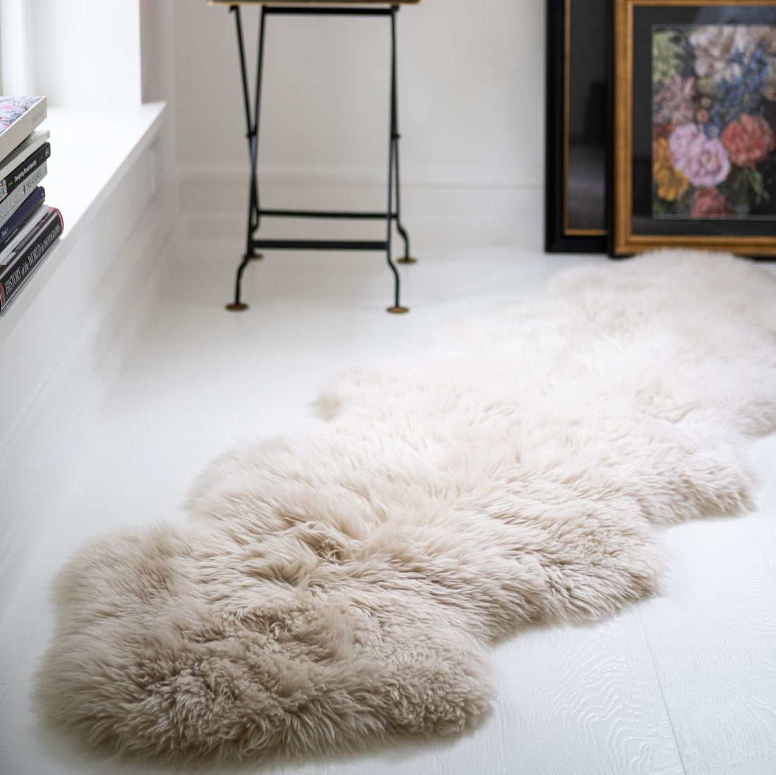 Merino Double Sheepskin Long Wool 67x24 in - Linen
