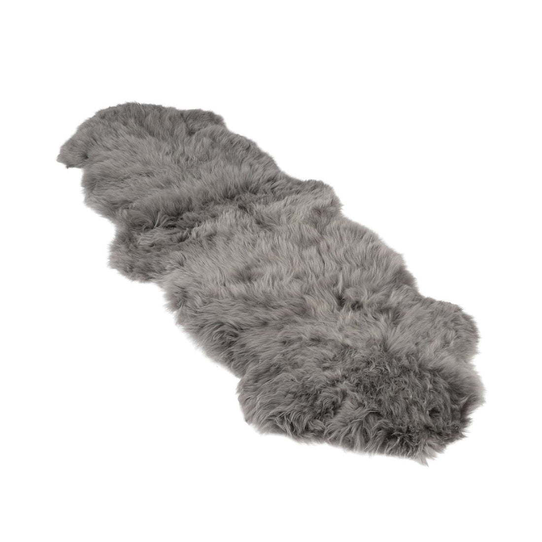 Merino Double Sheepskin Long Wool 67x24 in - Steel