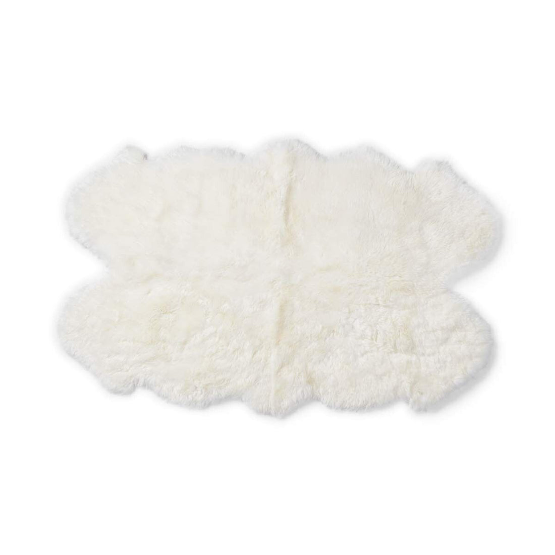 Merino Sheepskin Rug Long Wool 67x43 in - Ivory