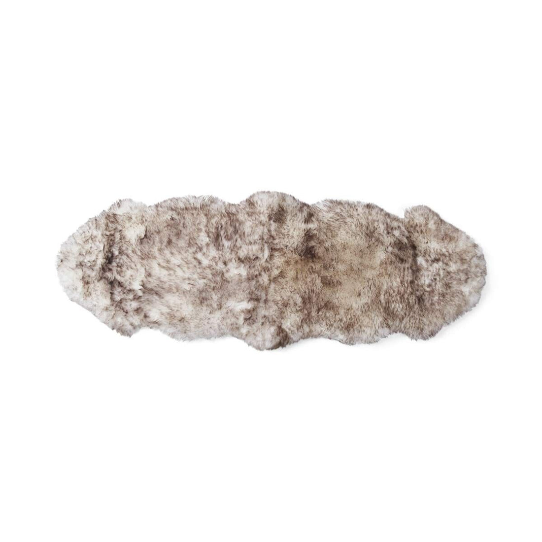Merino Double Sheepskin Long Wool 67x24 in - Wolf Tip