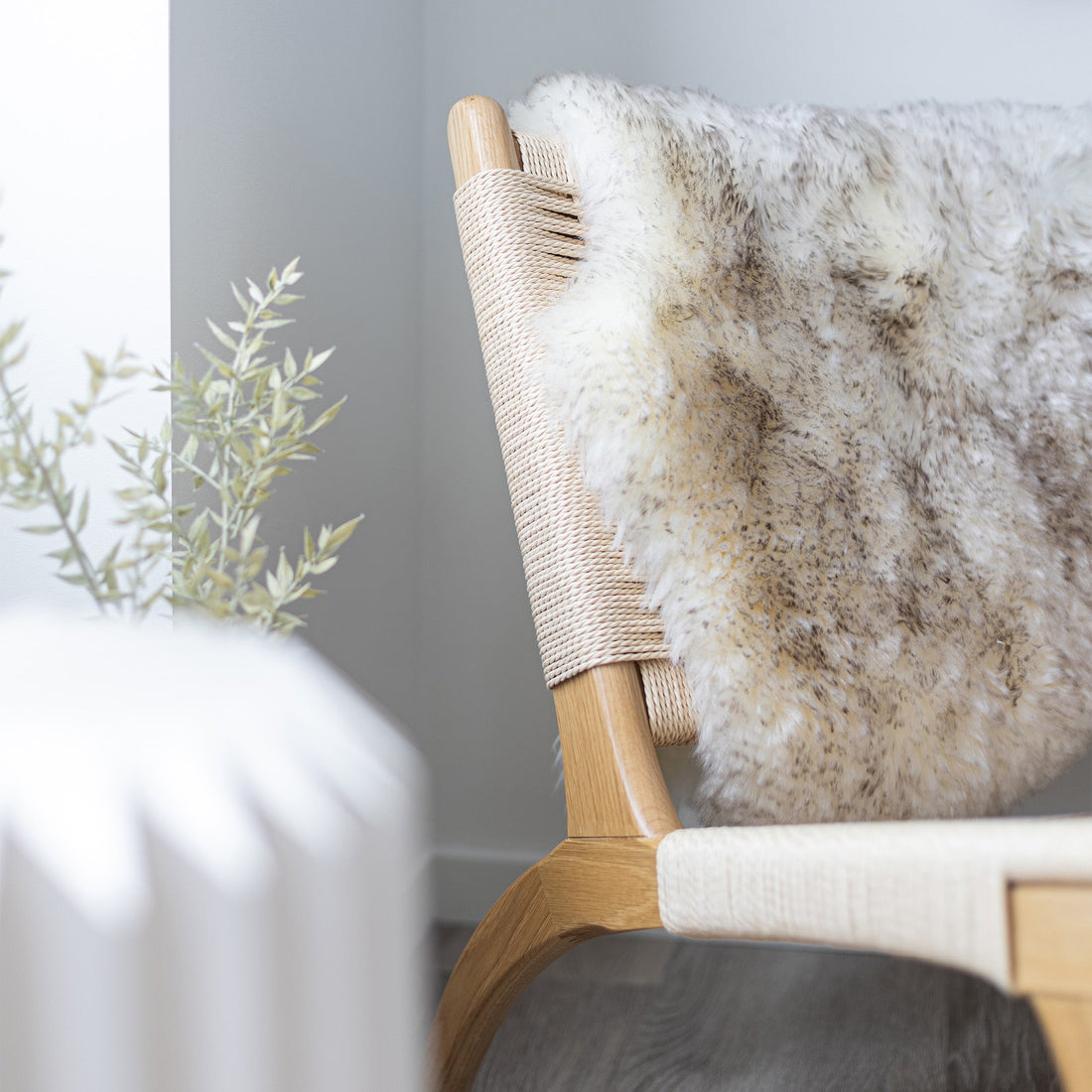 Nordic Sheepskin Set approx. 35 in each - Longwool Wolf Tip