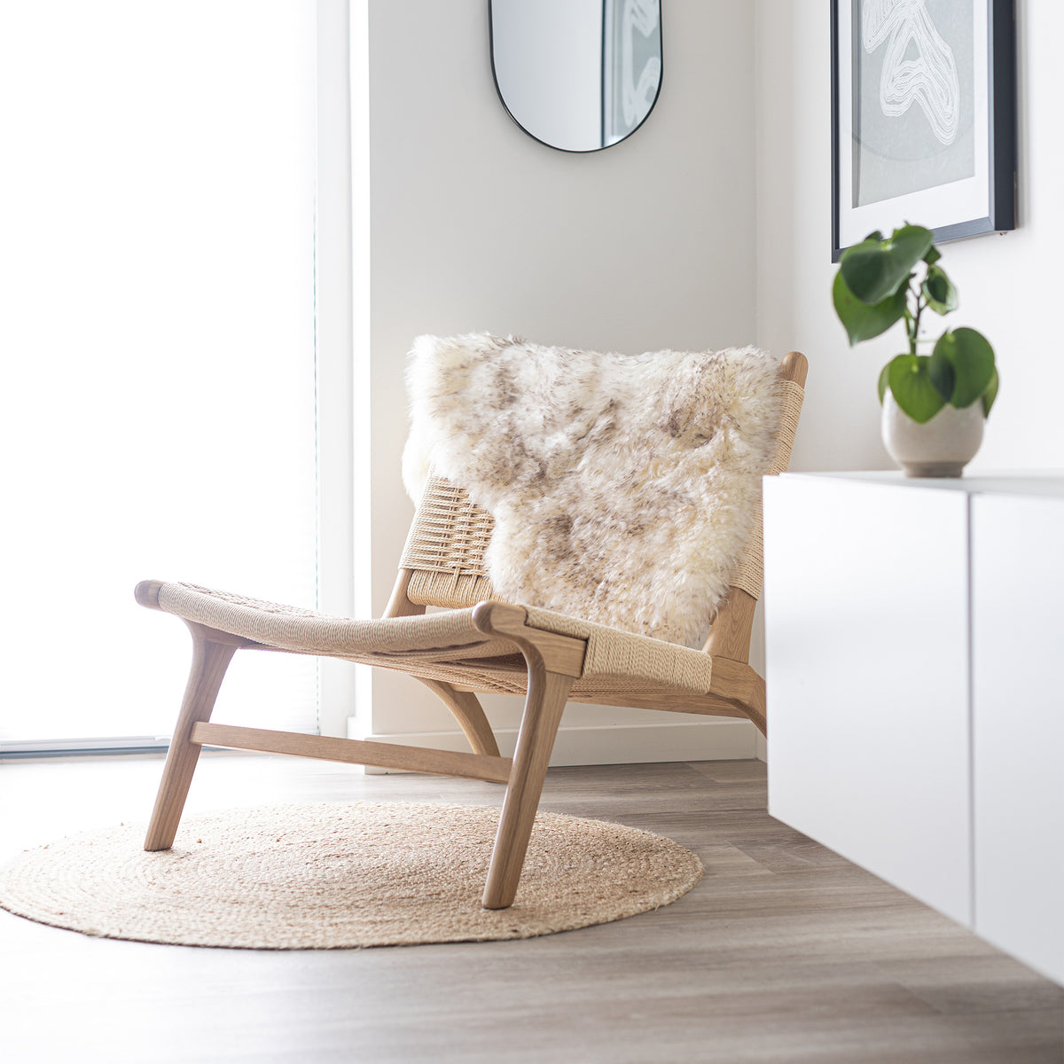 Nordic Longwool Sheepskin · Single - Wolf Tip