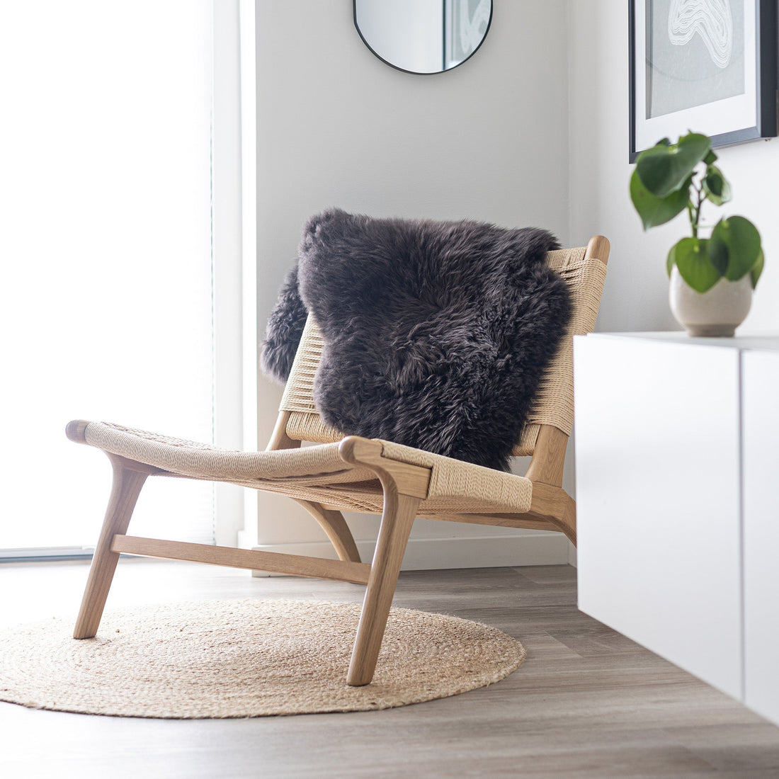 Nordic Sheepskin Set approx. 35 in each - Longwool Chocolate