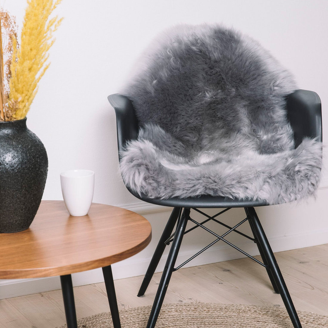 Nordic Sheepskin Set of Four approx. 35 in each - Longwool Light Grey