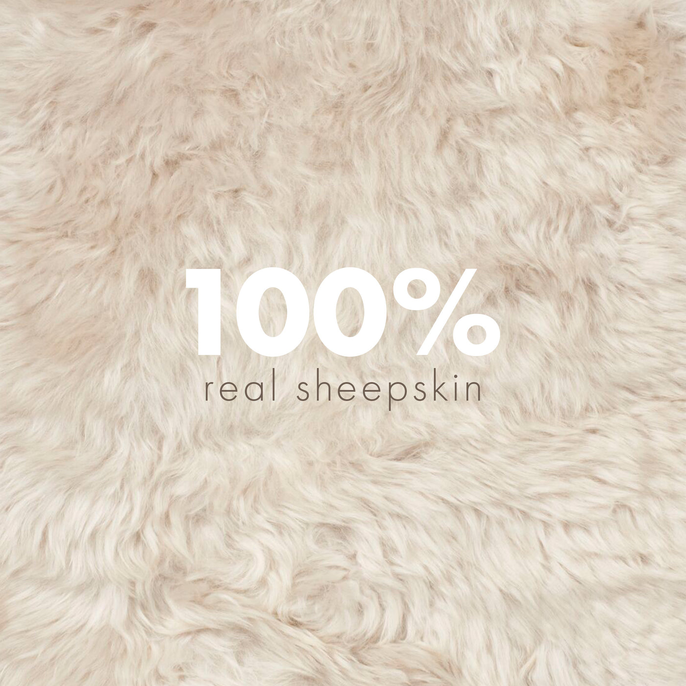 Merino Sheepskin Dyed New Zealand approx. 35 in - Linen