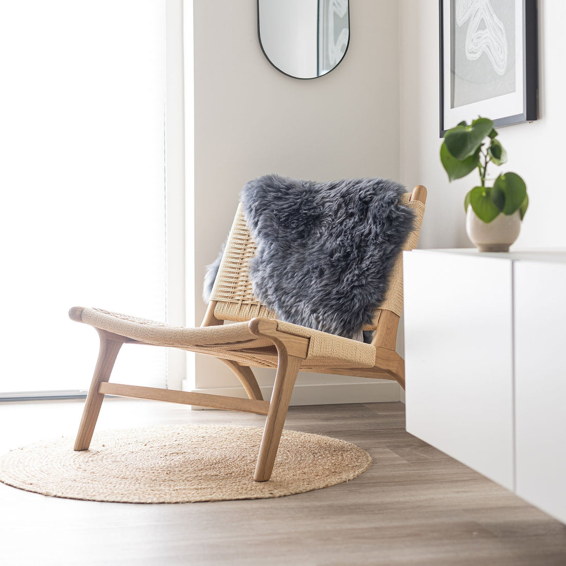 Nordic Sheepskin Set approx. 35 in each - Longwool Steel