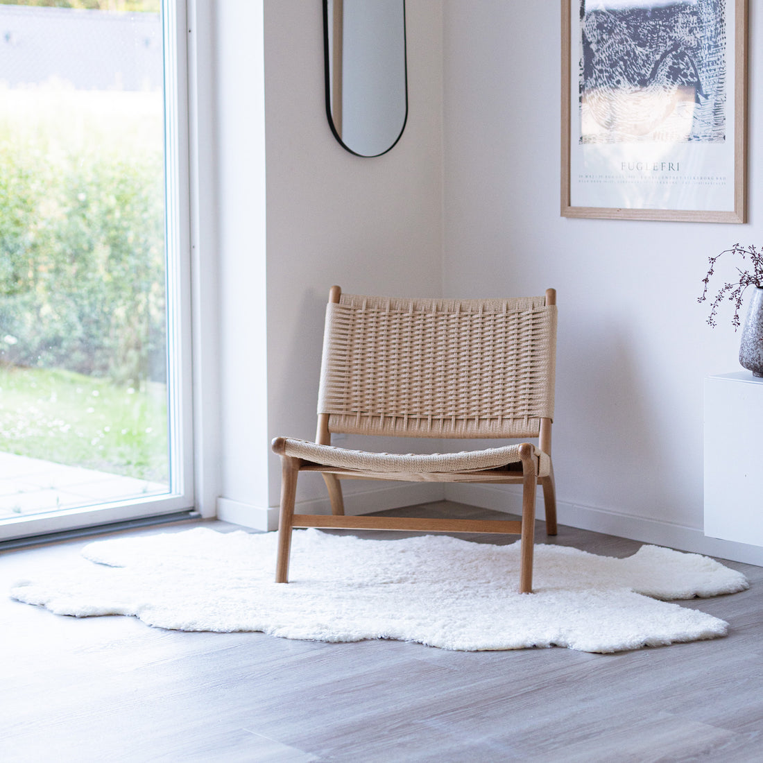 Quadruple Sheepskin Rug | New Zealand | Short Wool Curly - Ivory