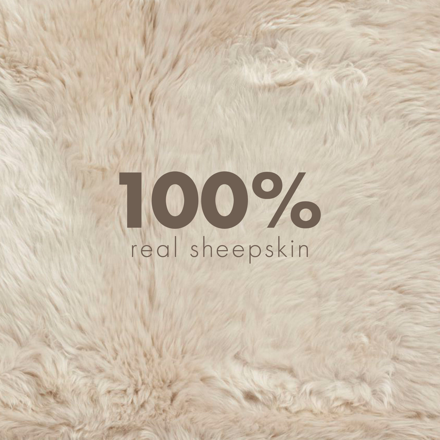 Merino Double Sheepskin Long Wool 67x24 in - Linen