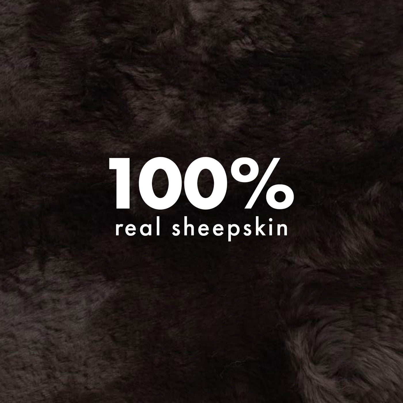 Merino Double Sheepskin Long Wool 67x24 in - Chocolate