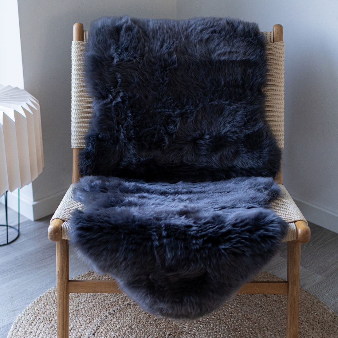 Merino Double Sheepskin Long Wool 67x24 in - Steel