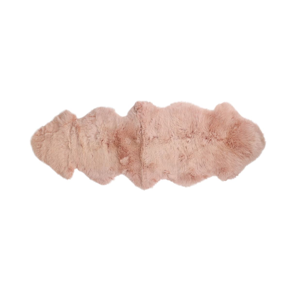 Merino Double Sheepskin | Long Wool | 67x24 in Rosa