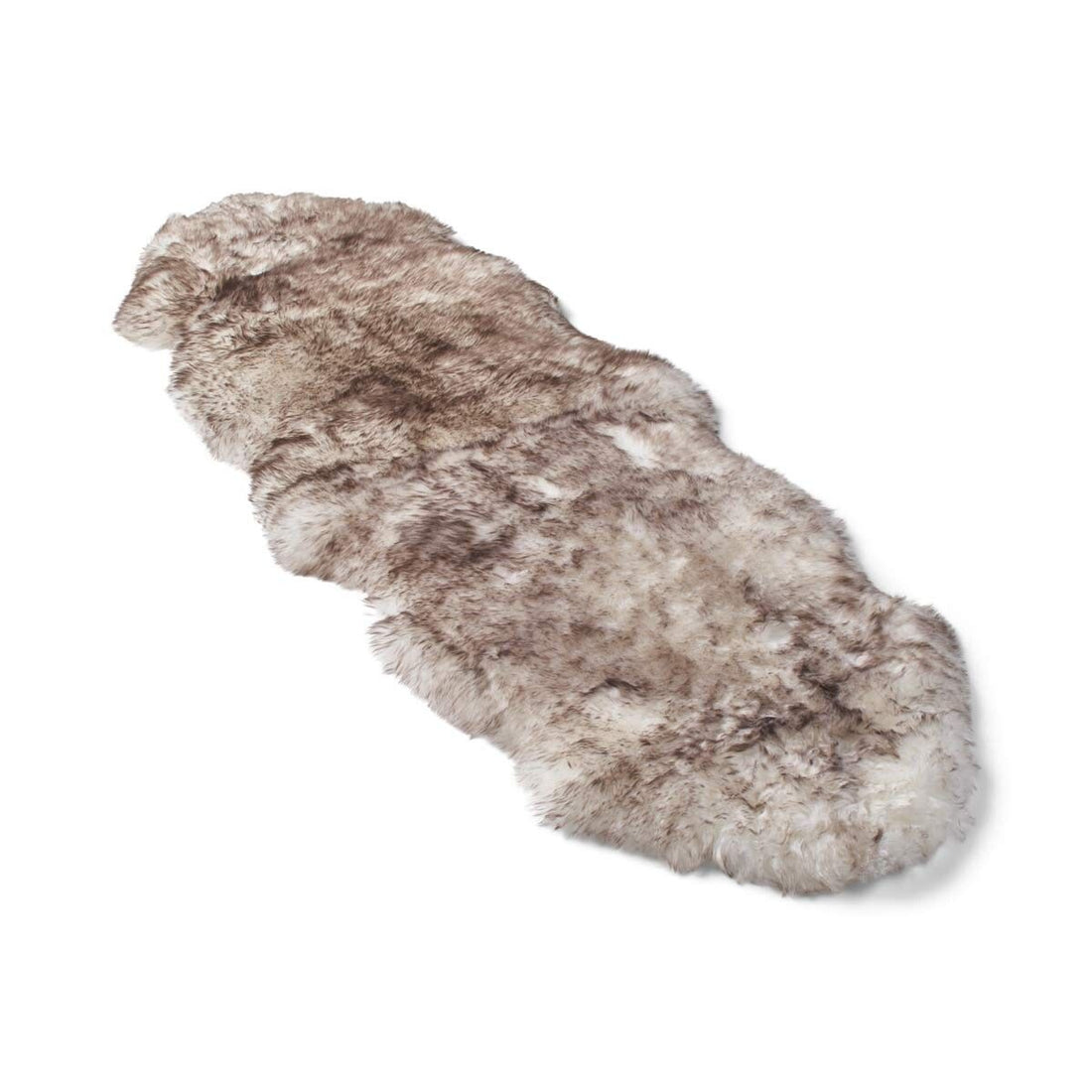 Merino Double Sheepskin Long Wool 67x24 in - Wolf Tip