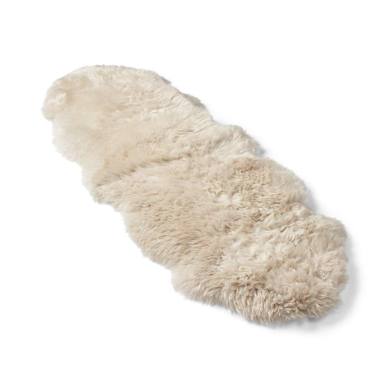 Merino Double Sheepskin Long Wool 67x24 in - Linen