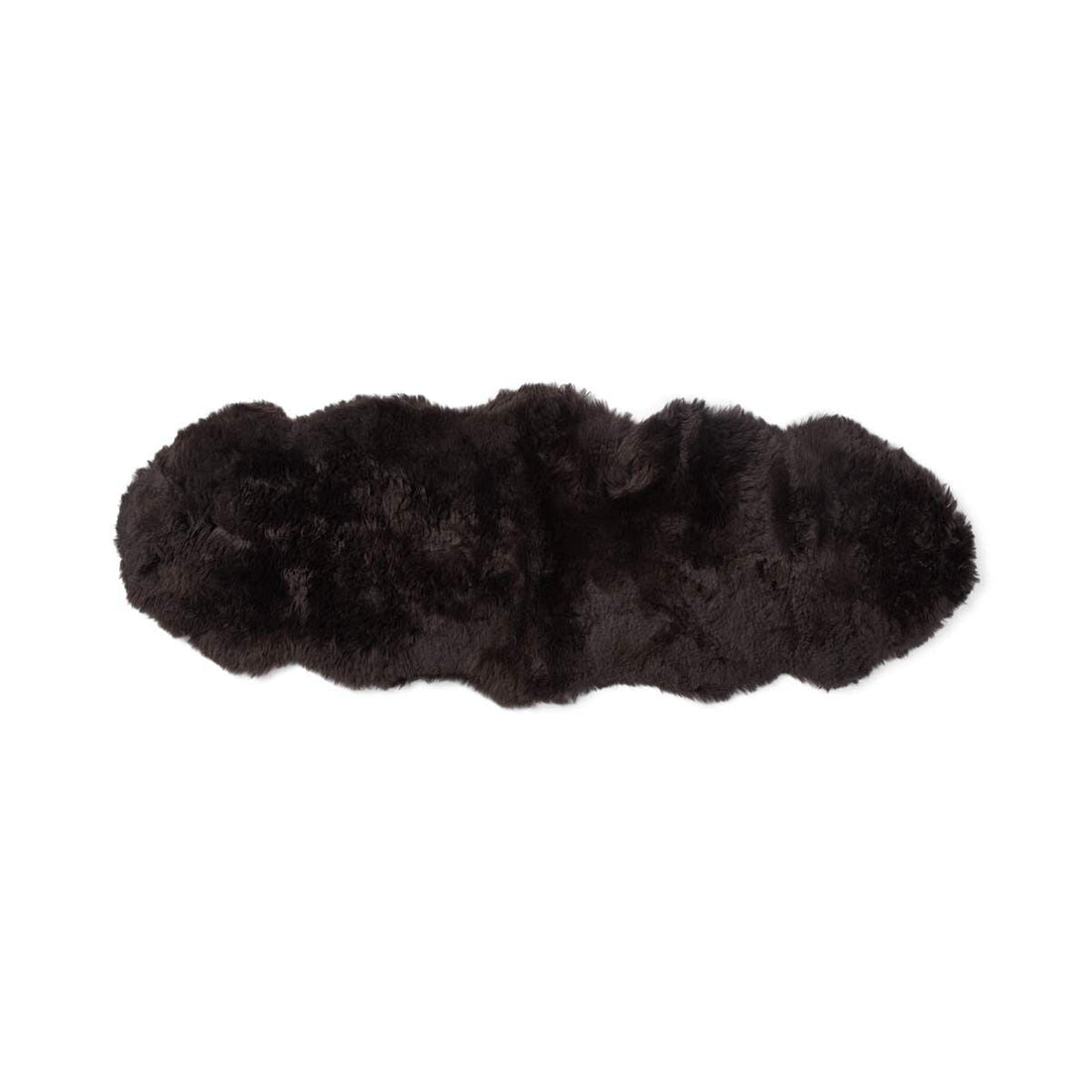 Merino Double Sheepskin Long Wool 67x24 in - Chocolate