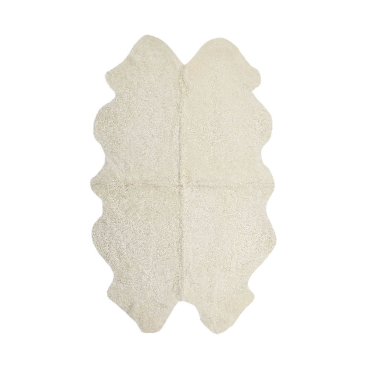 Quadruple Sheepskin Rug | New Zealand | Short Wool Curly - Taupe
