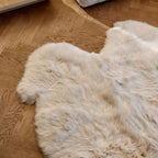 Merino Sheepskin Rug | Long Wool | 67x43 in Ivory
